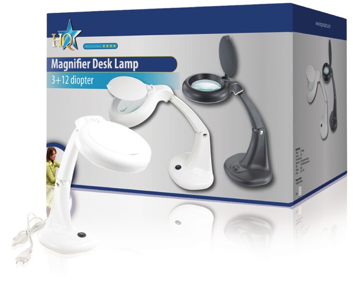 White table magnifying lamp 12w 3 + 12 diopters nedis - 2