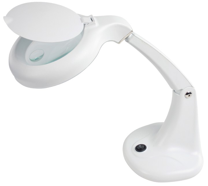 lámpara de aumento de mesa blanco 12w 3 + 12 dioptrías nedis - 1