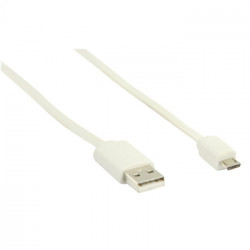 USB 2.0 A Male adapter cable computer cord Micro B male 1.00 m white vlmp60410w hq - 4