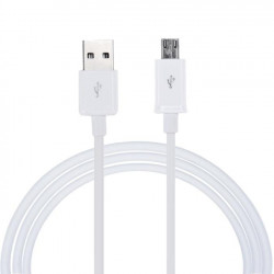 USB 2.0 A Male adapter cable computer cord Micro B male 1.00 m white vlmp60410w hq - 2