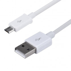 USB 2.0 A Male adapter cable computer cord Micro B male 1.00 m white vlmp60410w hq - 3