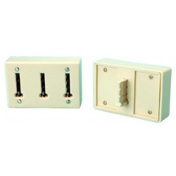 Vielfacher stecker stecker stecker fur die verbindung von 3 telefonsteckern mit einer telefonbuchse stecker omenex - 1