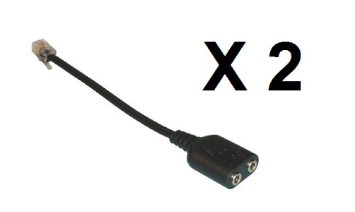 2 X Telefonhelmsadapter telefon mikrofon mikro helm msn yahoo skype voip elektrischer adapter elegiant - 1