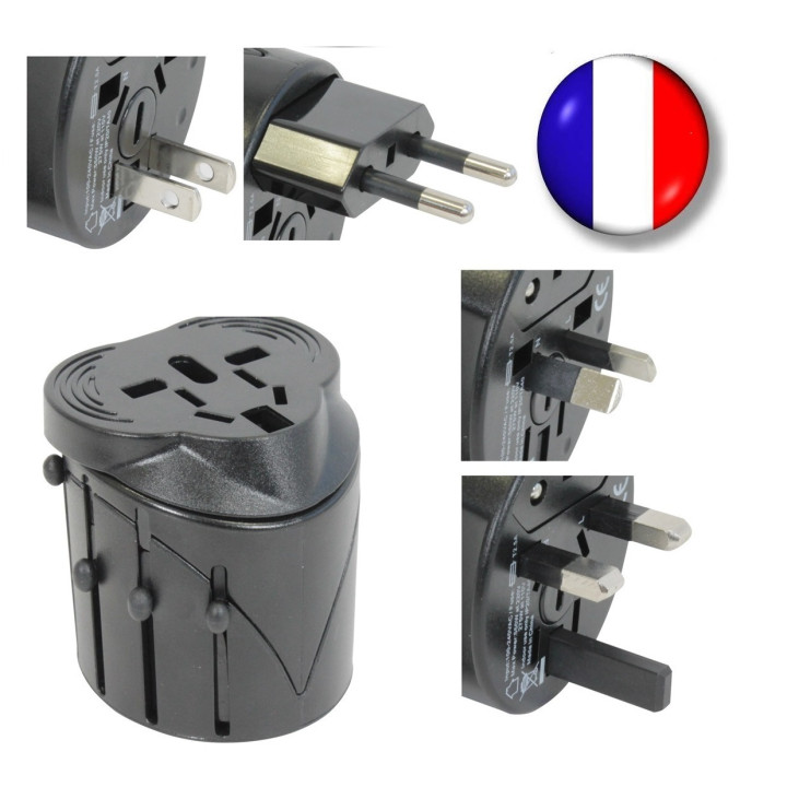 Usb + universal travel ac plug adapter charger us uk eu promocaz - 1