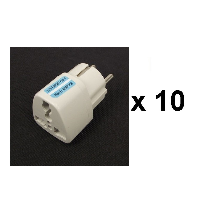 10 Adattatore presa europesa verso presa inglese adattatori viaggi 16a 250vca convertitore adattatore converter elran - 1