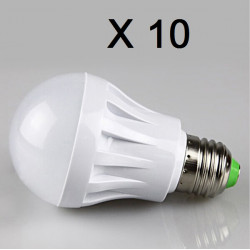 10 X 7w illuminazione lampadina led e27 220v 240v luce bianca jr international - 1