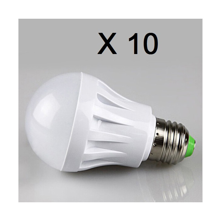 10  X 7W LED-Lampe E27 220V Beleuchtung 240v weißem Licht jr international - 1