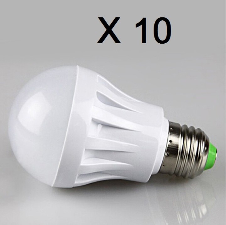 10 X 7w led bulb lighting e27 220v 240v white light jr international - 1