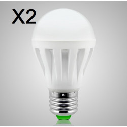 2 X 7W LED-Lampe E27 220V Beleuchtung 240v weißem Licht jr international - 1