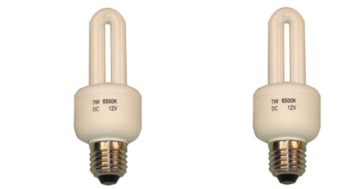 2 X Lampadina 12v 7w e27 a basso consumo lampadina elettrica luce elettrica jr international - 1