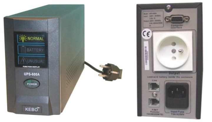 Ups 600va 220vac unterbrechungsfreie stromversorgung (usv) uninterruptable power supply stromversorgung ups600va elektrogerat el