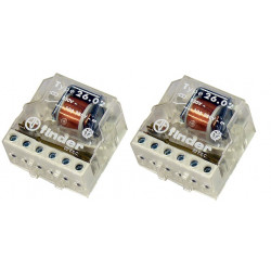 2 X Impulse/Latching Relay 220vac electric relay remote switcher, 1 no 10a contact remote switch 230vac finder - 1