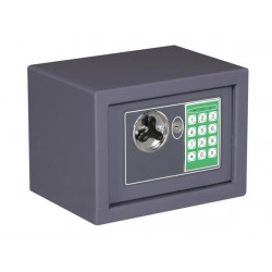 Caja fuerte electronica 23x17x17cm color gris velleman - 3