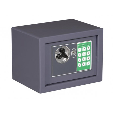 Caja fuerte electronica 23x17x17cm color gris velleman - 3