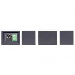 Electronic safe box 23x17x17cm grey velleman - 2