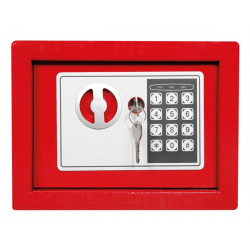 Electronic safe box 23x17x17cm red velleman - 3