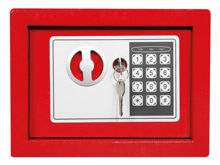 Sicurezza sicuro tastiera elettronica 23 x 17 x 17 cm casi di metallo rosso velleman - 3