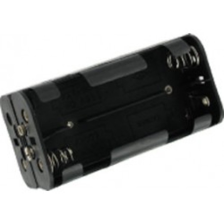 Coupleur 8 piles R14 type c lr14 a cosses 54x110x52mm boitier coffret 8 batteries mn1400 am2 e93 cen - 1