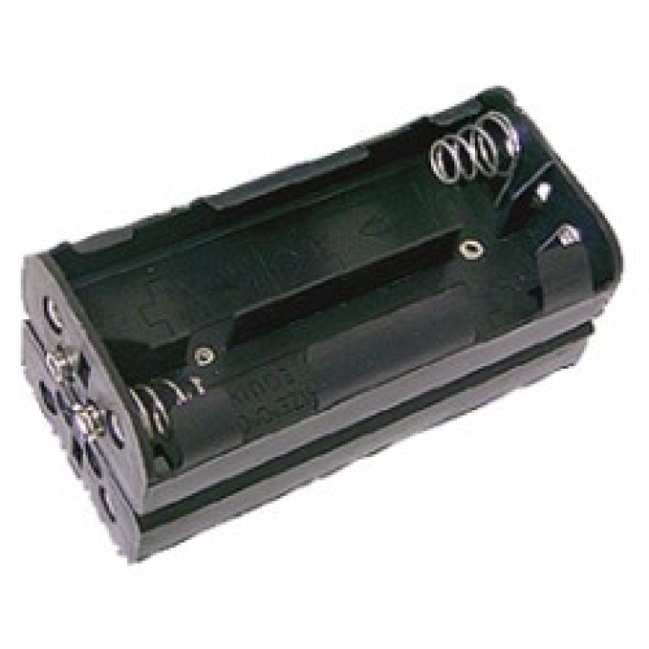 Coupleur 8 piles R6 aa lr6 4x2 a clips 30x105x28mm cen - 1