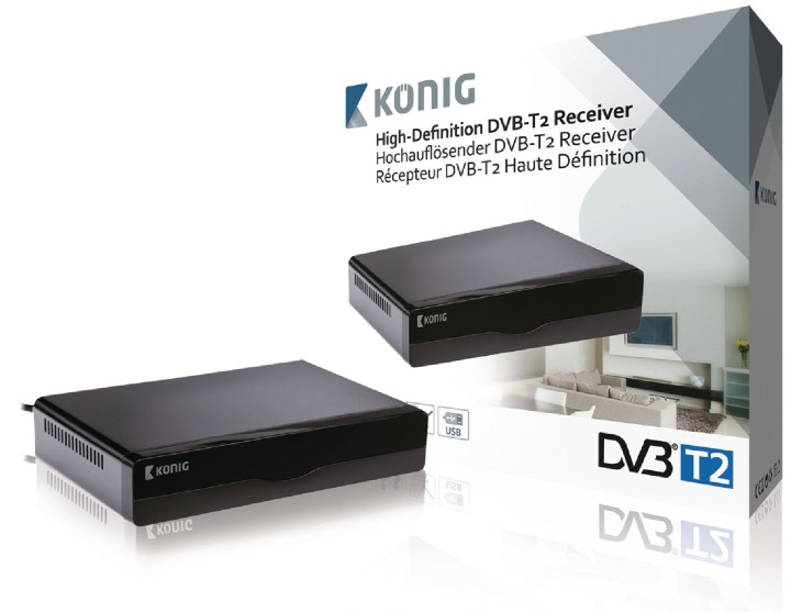 DVB-T2-Empfänger HD DVR Schwarz nedis - 4