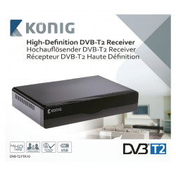 DVB-T2 receiver HD DVR Black nedis - 3