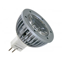 Lampadina 3W LED bianco freddo 6400K 12Vca / GU5.3 MR16 DC velleman - 1
