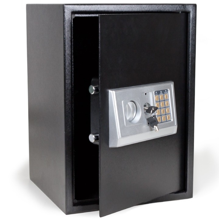 de cajas de seguridad del teclado electrónico código de libro gris 50x35x34.5cm tectake - 4