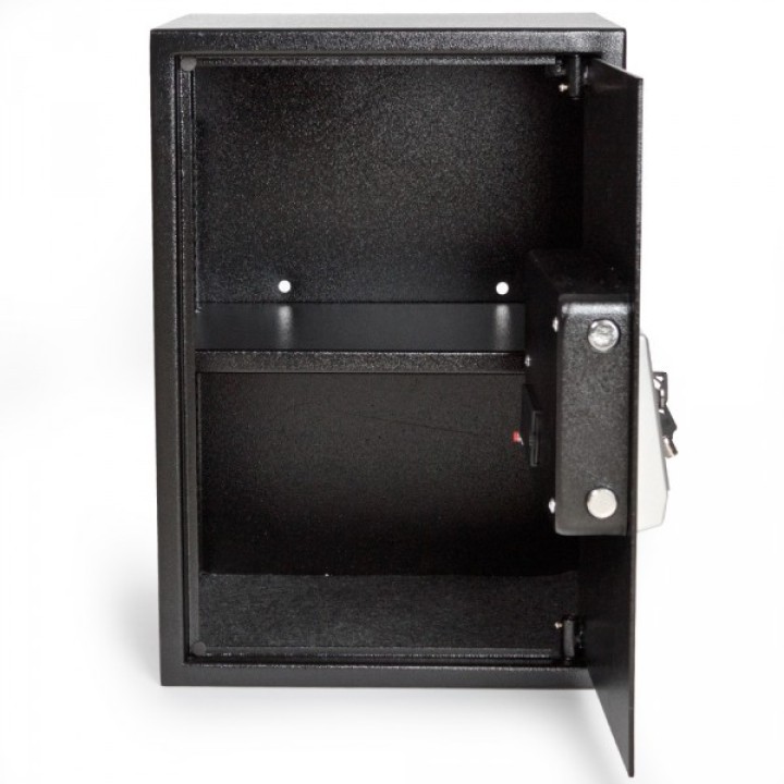 la sicurezza sicura di tastiera elettronica codice cartella di lavoro grigio 50x35x34.5cm tectake - 1