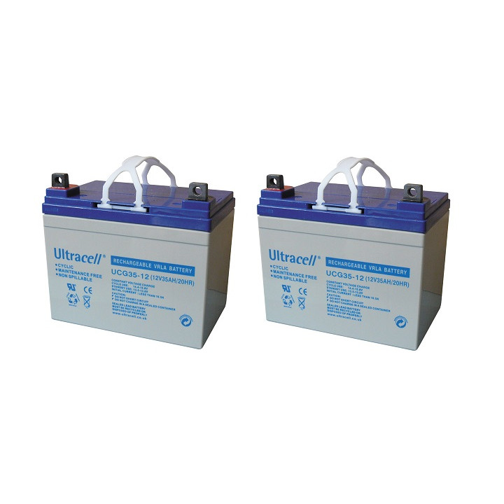 2 X Wiederaufladbare batterie auf blei 12v 35ah akku solarenergie 35a jr international - 1