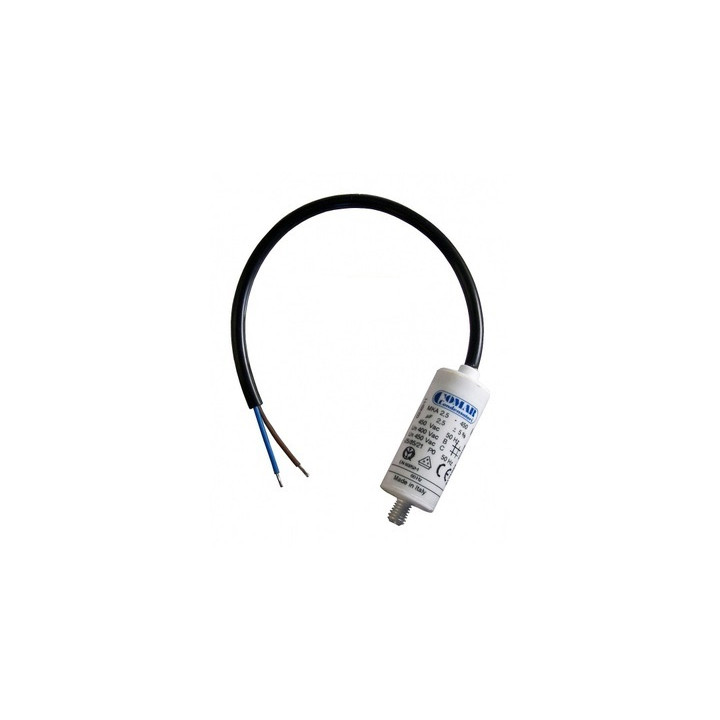 Condensador 2.5 micro farad 450v 50 60 hz condensador de arranque motor universal with wire aerzetix - 1