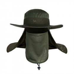 Escalada impermeable de ala ancha sombrero de pesca solar UV sombrero del cubo del verano con la protección de la cortina cuello