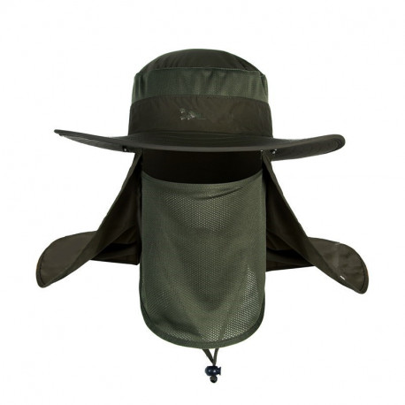 Arrampicata ampio cappello pesca impermeabile del sole UV cappello della benna estate protezione all'orlo di collo viso cortina 