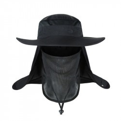 Climbing wide brim waterproof fishing hat sun UV protection summer bucket  hat with Neck Face Curtain Cycling Breathable Visors