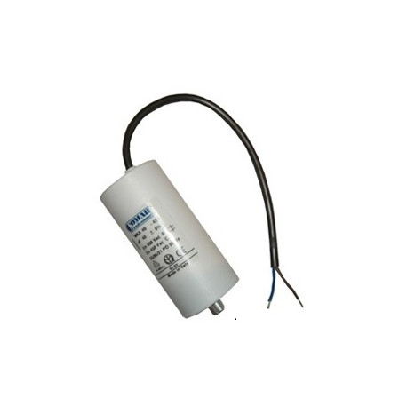 Condensatore elettrico con filo 12.5 mf micro farad 450v cavo con morsetti motore aezertix - 1