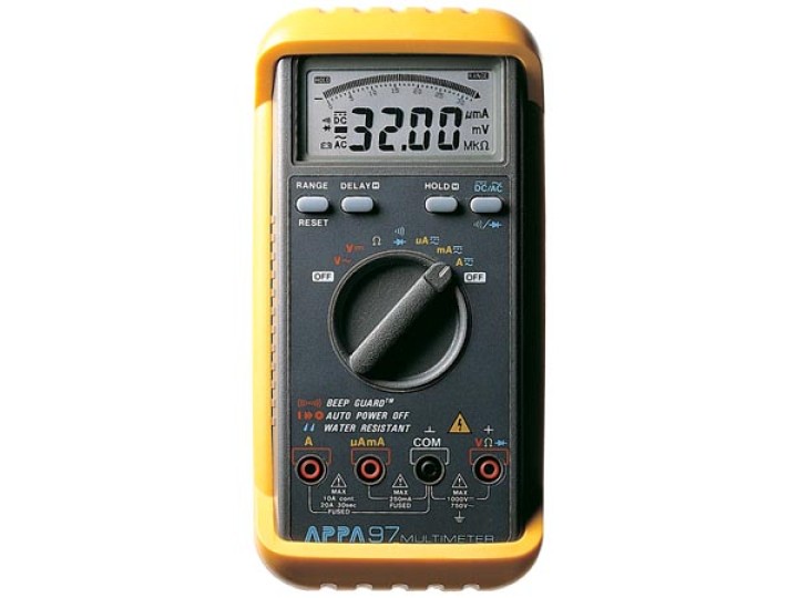 solidi industriali multimetro appa 97R selezione IP64 della gamma automatica o manuale velleman - 1