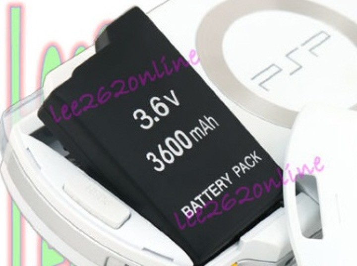 New 3.6v 3600mah battery pack for sony psp 2000 slim channelexpert - 1