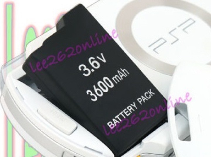Bateria lithium 3.6v 3600ma slim plate reemplazo videoconsola psp 2000 3000 psp2000 psp3000 toogoo - 1