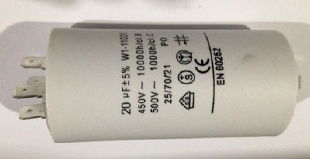 20?f kondensator mf mikrofarad 450v 50/60 hz motorinbetriebnahme w1 11.020 wohnung lug uhr rohs - 1
