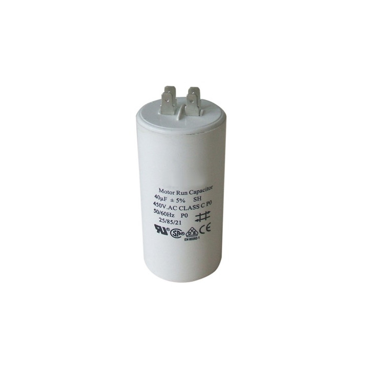 Capacitor 40.uf / 450 v + earth cbb60 kemet - 1