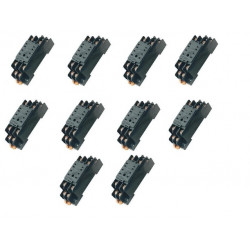 10 X Relay socket pyf08a omron 8 pin din rail for my-2 my2nj hh52p h3y-2, st6p deamx - 1