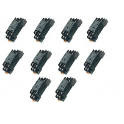 10 X Relay socket pyf08a omron 8 pin din rail for my-2 my2nj hh52p h3y-2, st6p dealx - 1