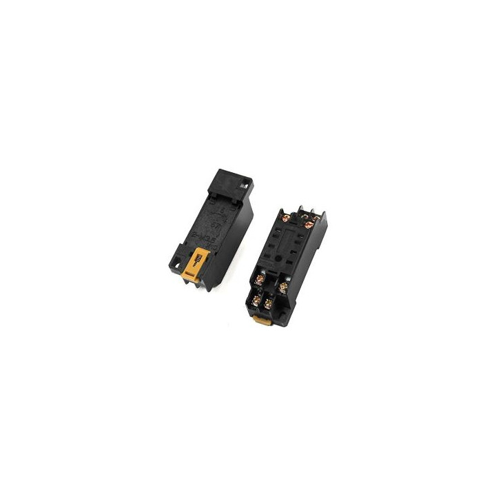 2 X Relay socket pyf08a omron 8 pin din rail for my-2 my2nj hh52p h3y-2, st6p dealx - 1