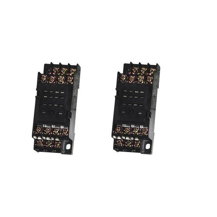 2 X Soporte relay pyf14a omron my4 hha54p 14 pines 13f jqx-4z 300v 3a 7a dealx - 1
