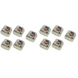 10 X Teleruttore 220vca 1 contact no 10a interruttore ad impulsi elettrici accessori centrale allarme finder - 1
