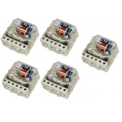 5 X Impulse/Latching Relay 230vac electric relay remote switcher, 1 no 10a contact remote switch 220vac finder - 1