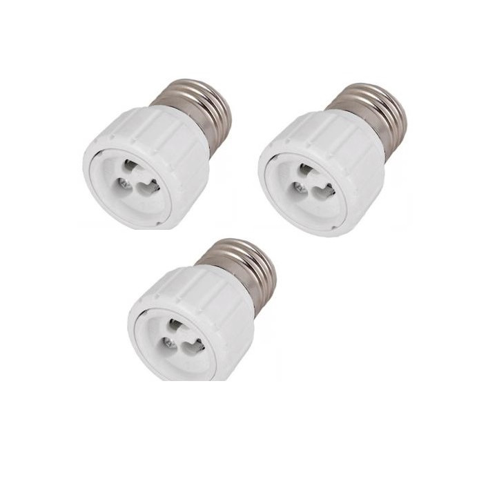 3 e27 gu10 adapter converter portalampada lampada led 12v 24v 48v 220v presa di adattamento jr  international - 1