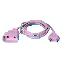 Electric extension cable 2x0.75mm² 6a electric extension cable, 2m electric extension cable 2x0.75mm² 6a electric extension cabl