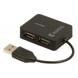 Travel Hub 4 USB 2.0-Anschlüsse nedis - 1