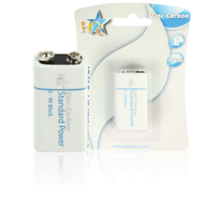 Pila 9v zinc carbone 400ma (6lr61 6lf22 1604) alimentazione pile batterie konig - 1