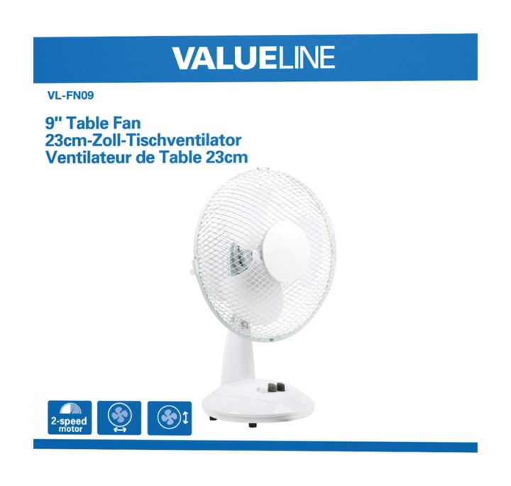 Ventilador 23cm 220vca valueline - 2